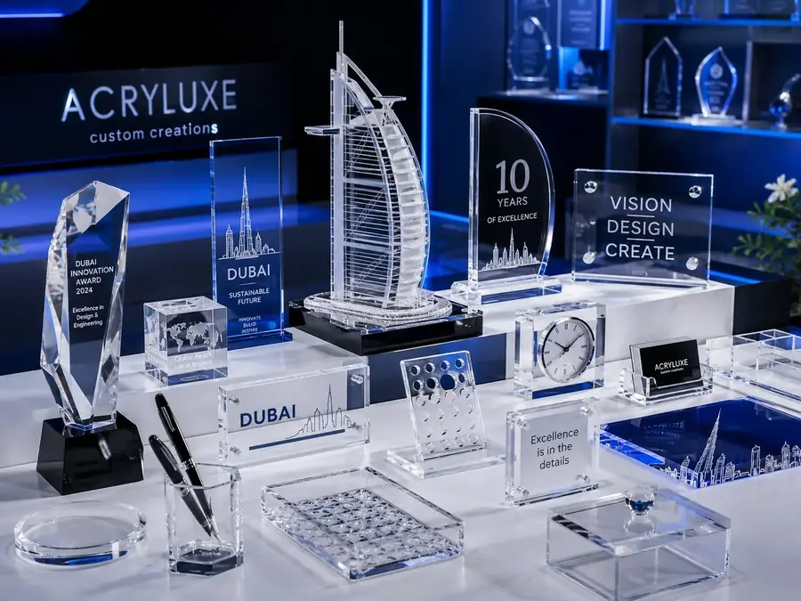 Custom Acrylic Trophies, Scale Models and Products Dubai — Acrylic Masters